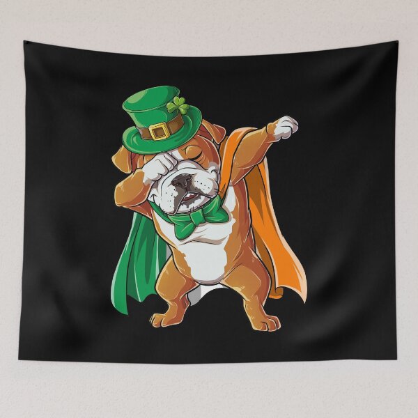 Item preview, Dabbing English Bulldog Irish FINAL designed and sold by LiqueGifts.