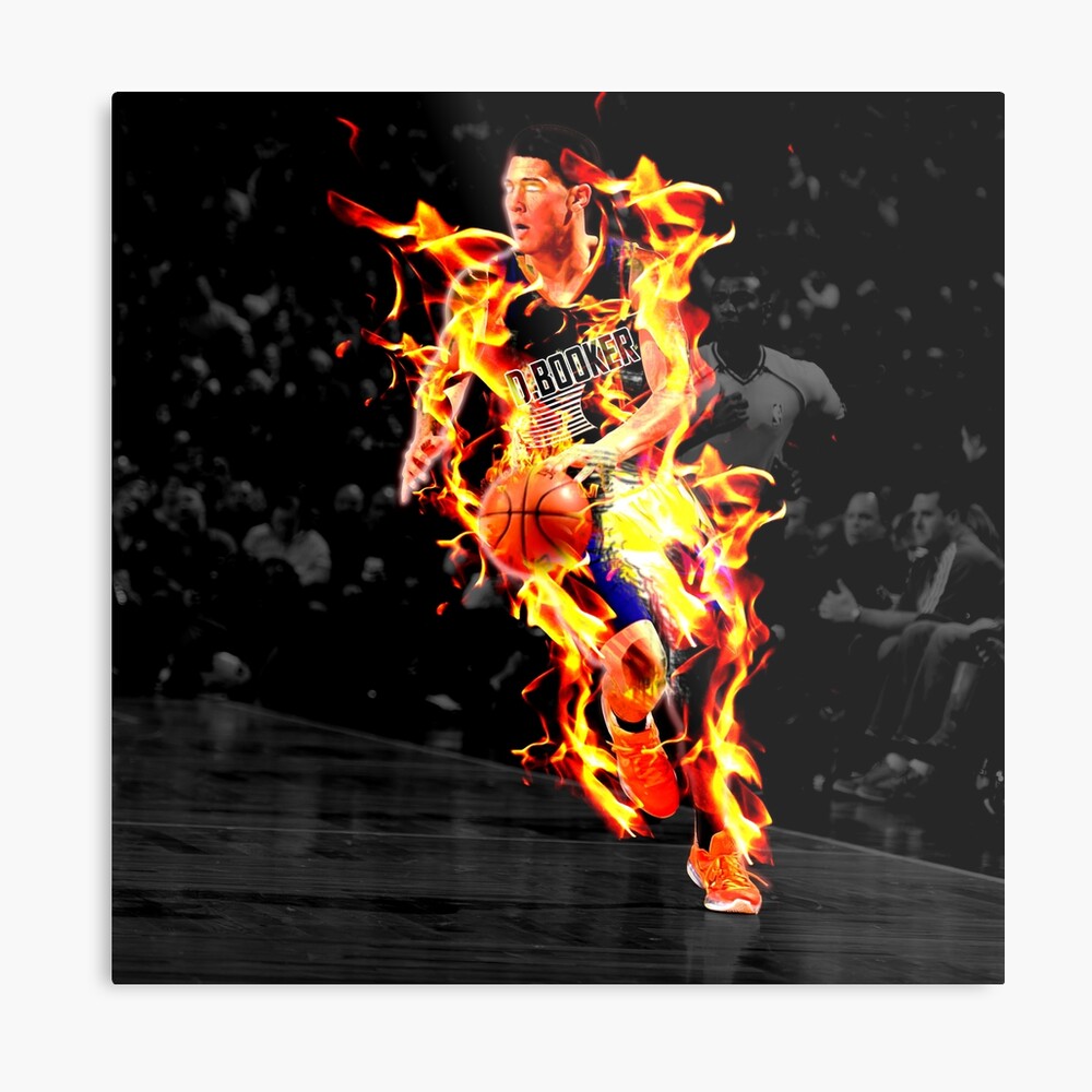 Download Devin Booker Purple Phoenix Flames Wallpaper