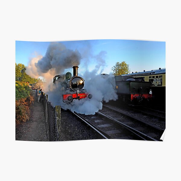 GWR Steam Engine 1450 at dawn Poster