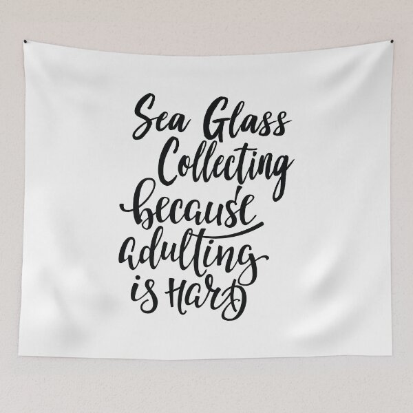 Item preview, Sea Glass Collecting Because Adulting Is Hard designed and sold by ProjectX23.