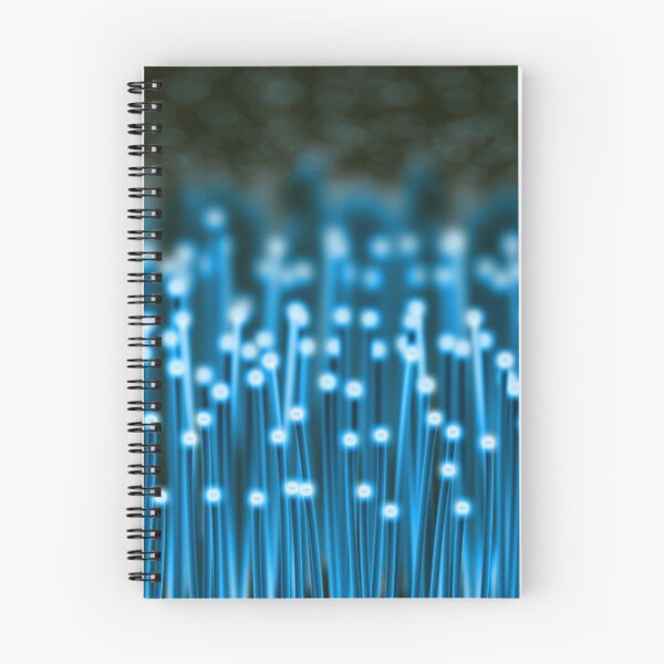 Item preview, Blue fiber optics illustration designed and sold by NerdySherds.