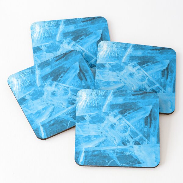 Item preview, Giant colored ice crystals in light blue Harbin China designed and sold by NerdySherds.