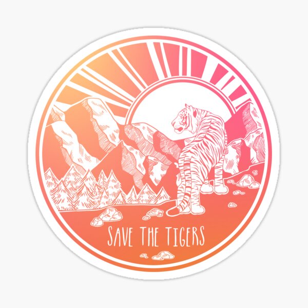 Save the Tigers! Sticker