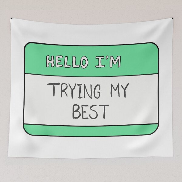 Item preview, Hello I’m trying my best  designed and sold by Sariah  Keen.