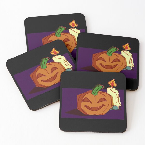Jack O Lantern Coasters (Set of 4)