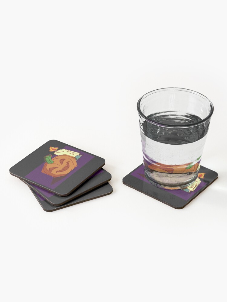Alternate view of Jack O Lantern Coasters (Set of 4)