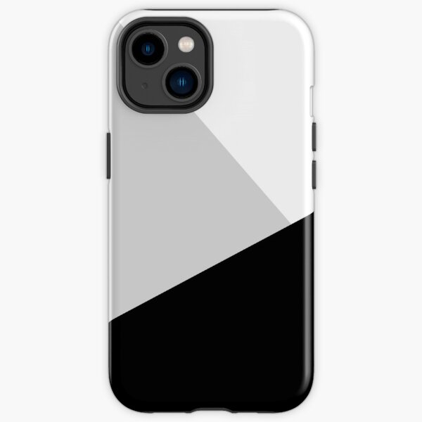 Monochromatic Black White Gray Color Block iPhone Tough Case