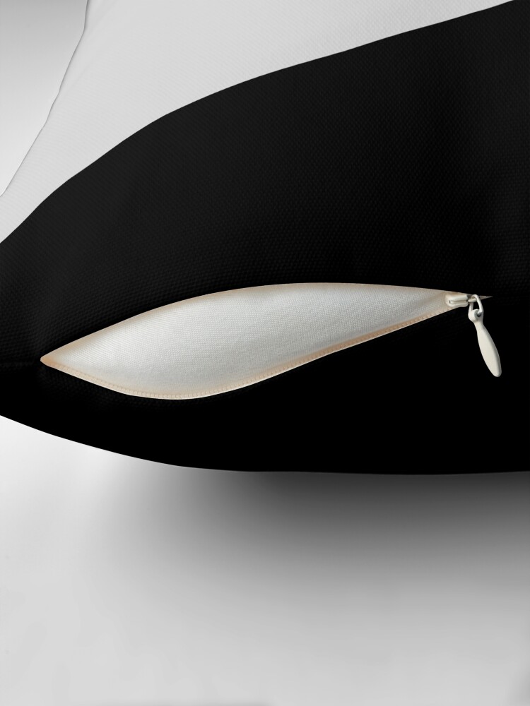 Thumbnail 2 of 4, Pillow, Monochromatic Black White Gray Color Block designed and sold by by-jwp.