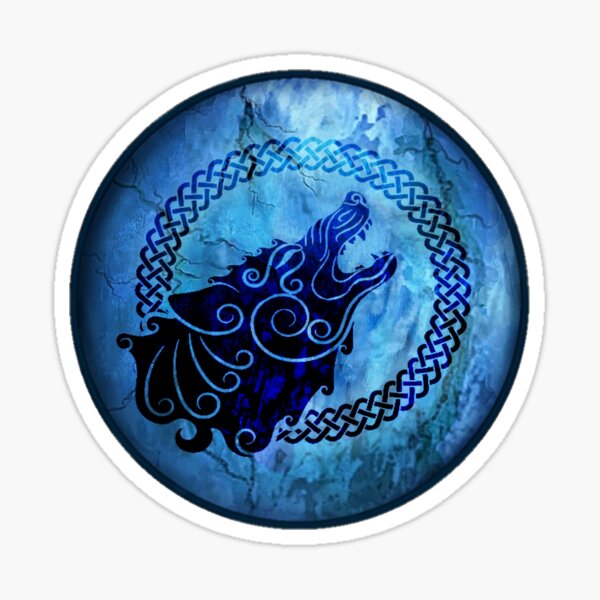 Celtic Wolf Symbol Sticker