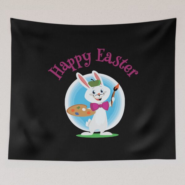 Item preview, Fun Easter Happy Easter Painter Bunny designed and sold by IceNiceIce.