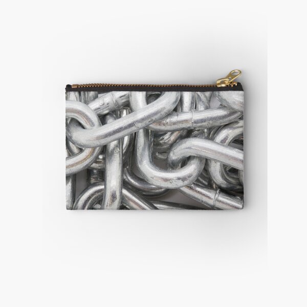 Item preview, Silver shiny metal chain closeup designed and sold by NerdySherds.