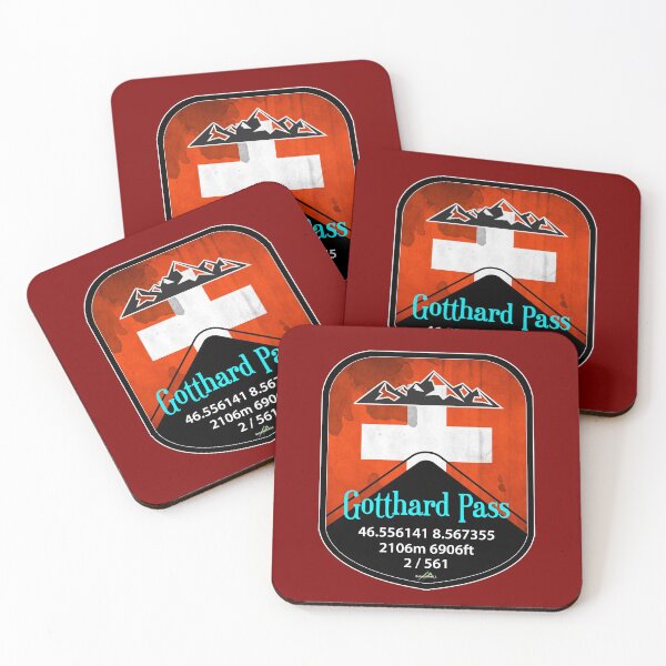 Item preview, Gotthard Pass Switzerland Suisse Schweiz Motorcycle Cycle Sticker T-Shirt designed and sold by OuterShellUK.