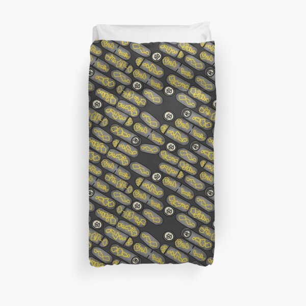 Bacillus subtilis - yellow Duvet Cover