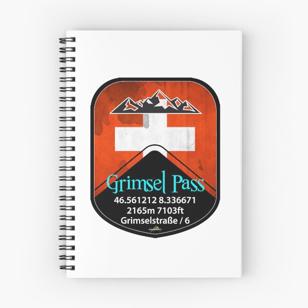 Item preview, Grimsel Pass Switzerland Suisse Schweiz Motorcycle Cycle Sticker T-Shirt designed and sold by OuterShellUK.