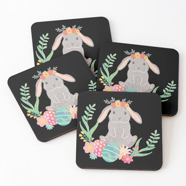 Item preview, Easter Bunny Easter Eggs Floral Wreath Easter designed and sold by WanitaDesign.