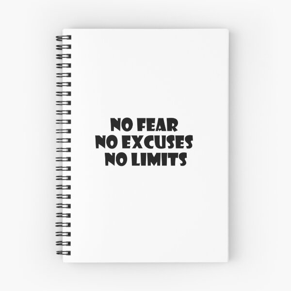 Item preview, NO FEAR NO EXCUSES NO LIMITS designed and sold by trainingclothes.