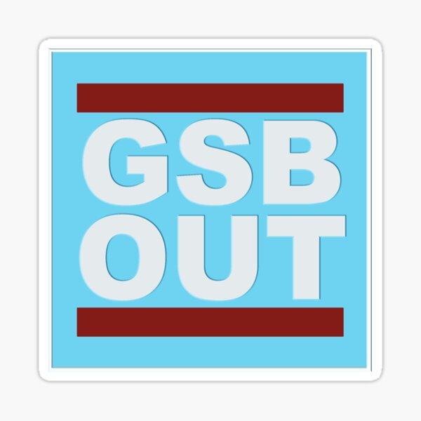 GSB Out (Blue) Sticker
