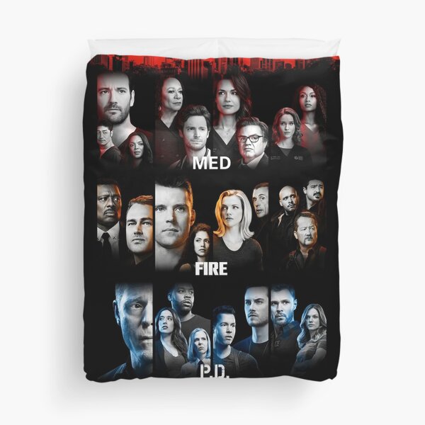 fire pd med Duvet Cover