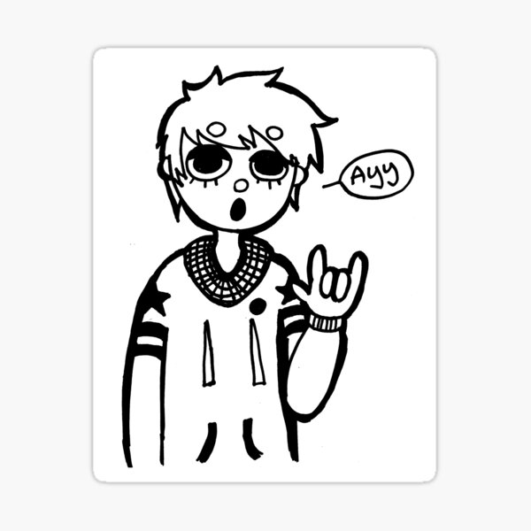 edgy teen or somethin Sticker
