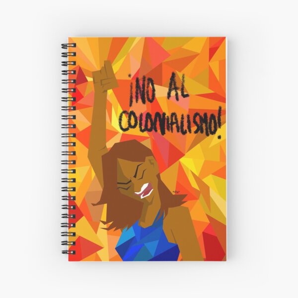 no al colonialism Spiral Notebook