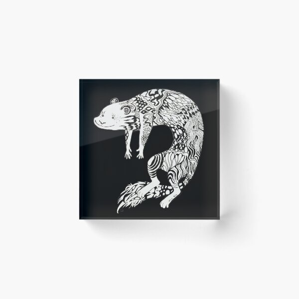 Item preview, Tattoo ferret on Black designed and sold by HanKlaArt.