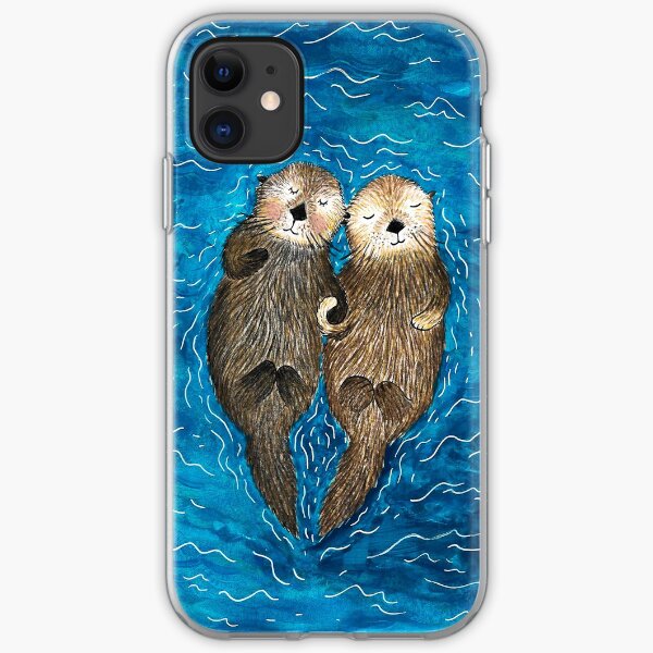 Seeotter-Händchenhalten iPhone Flexible Hülle