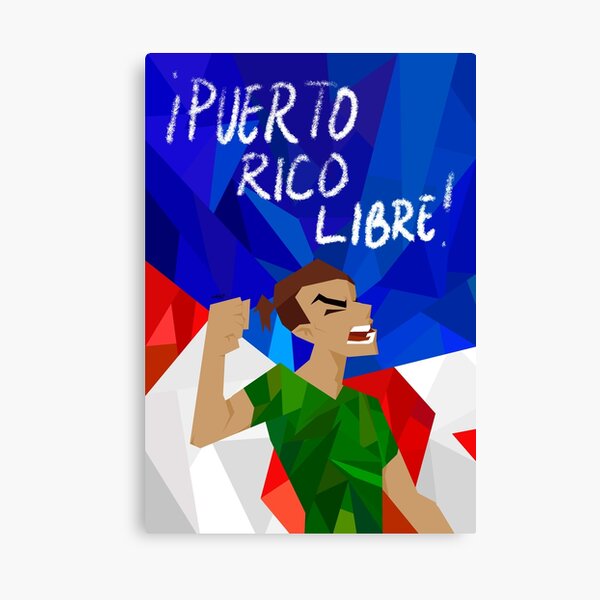 puerto rico libre Canvas Print