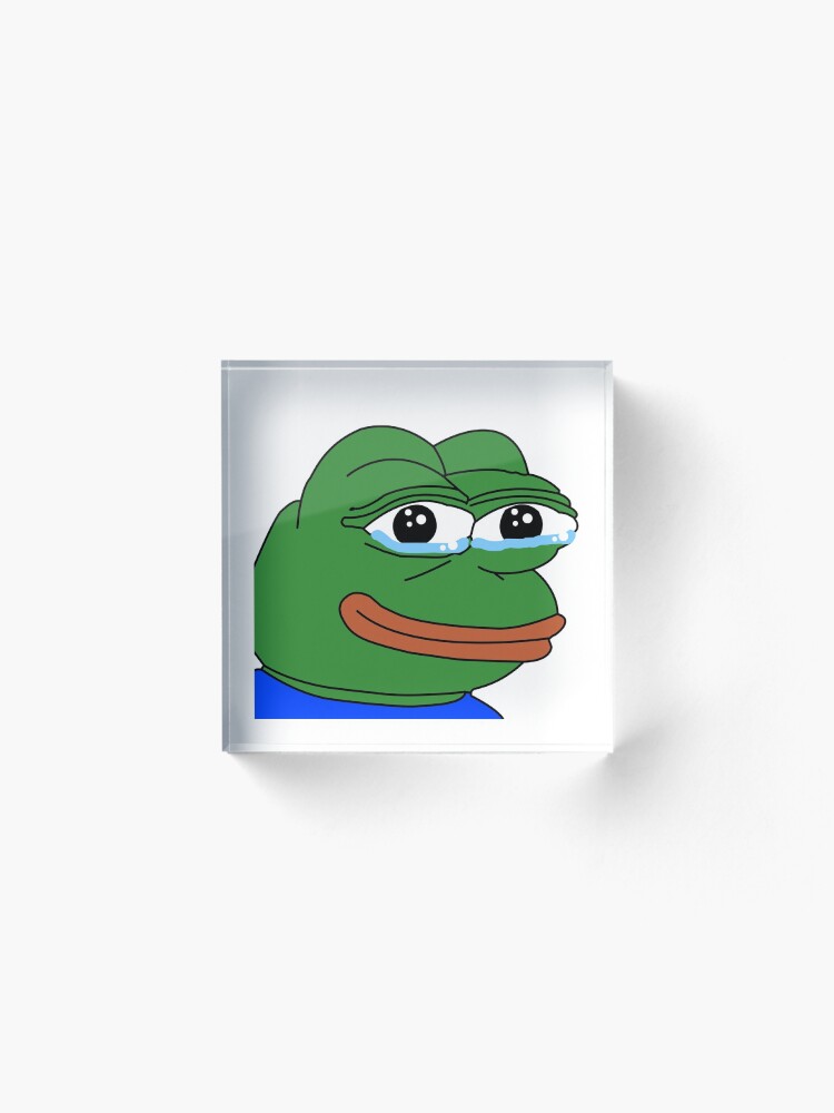 Pepega -Twitch Emote Acrylic Block for Sale by renukabrc