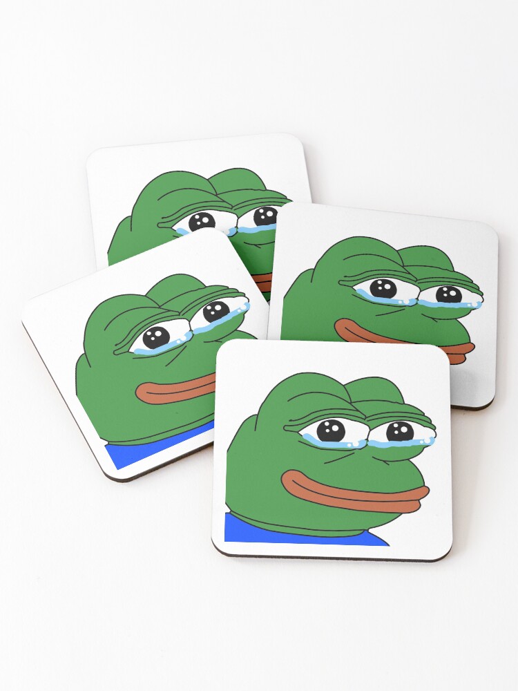 Pepega in HD Twitch Emote | Coasters (Set of 4)