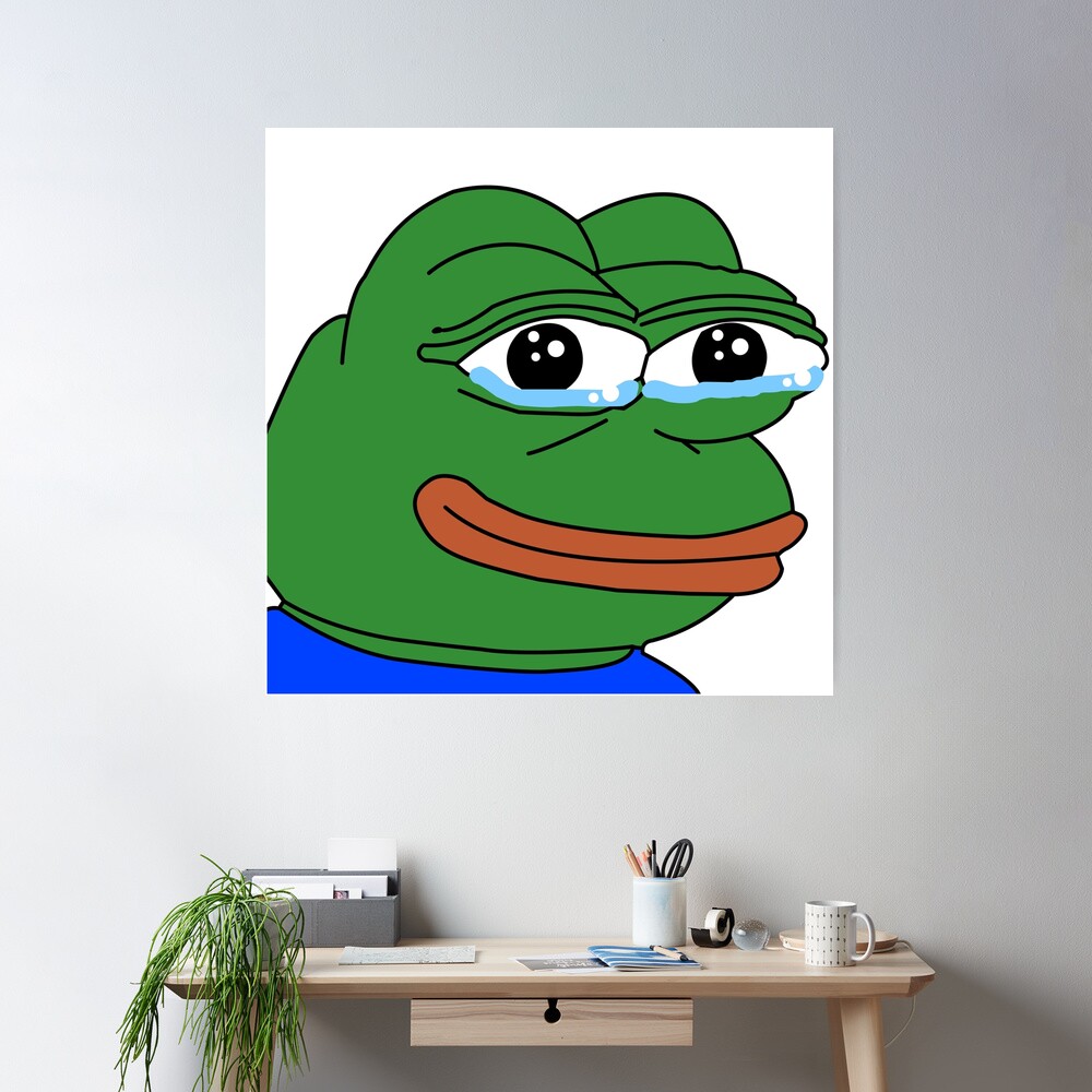 Pepega Funny Stream Emote' Poster by Husti, Displate in 2023