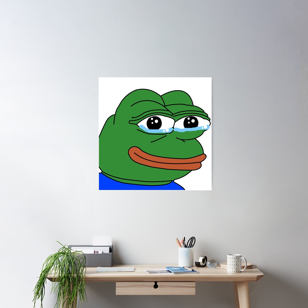 Pepega Funny Stream Emote' Poster by Husti, Displate in 2023