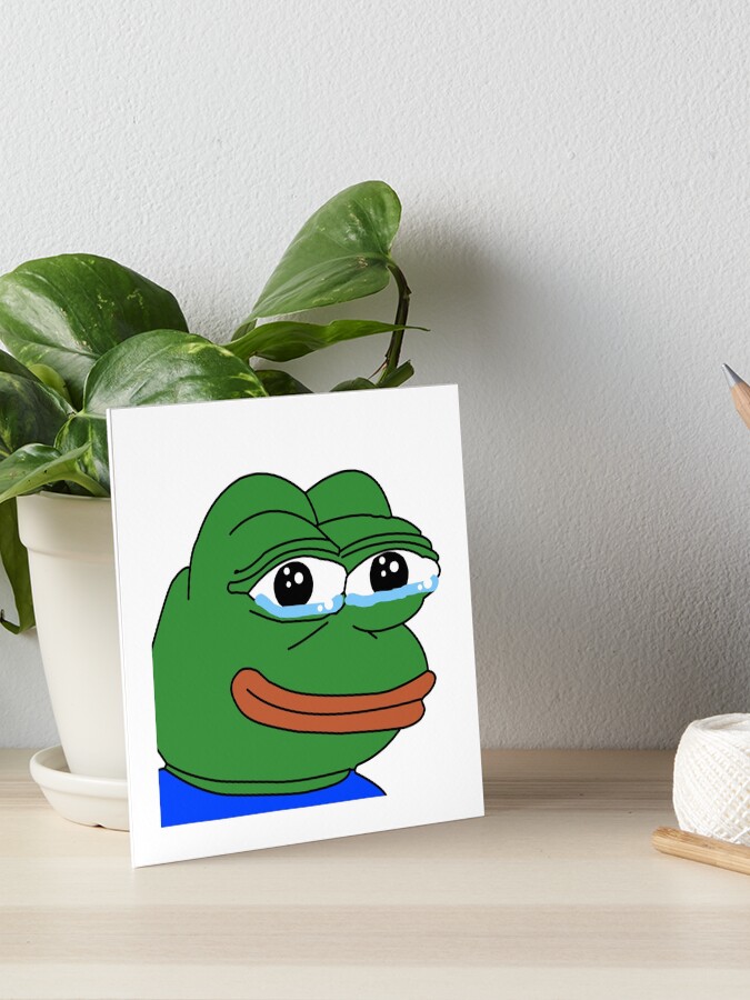 Pepega in HD Twitch Emote  Art Board Print for Sale by Reboot Designs