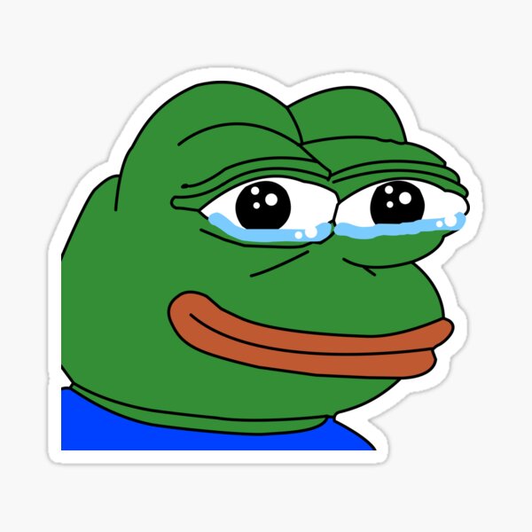 Pepega -Twitch Emote Sticker for Sale by renukabrc