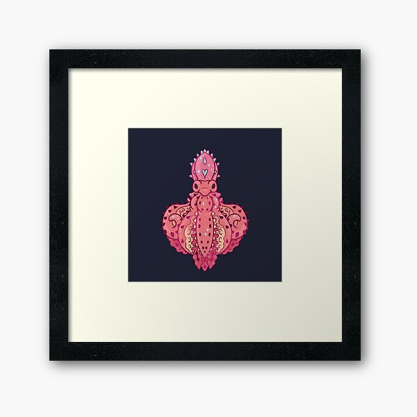 Starry Night Octopus Framed Art Print