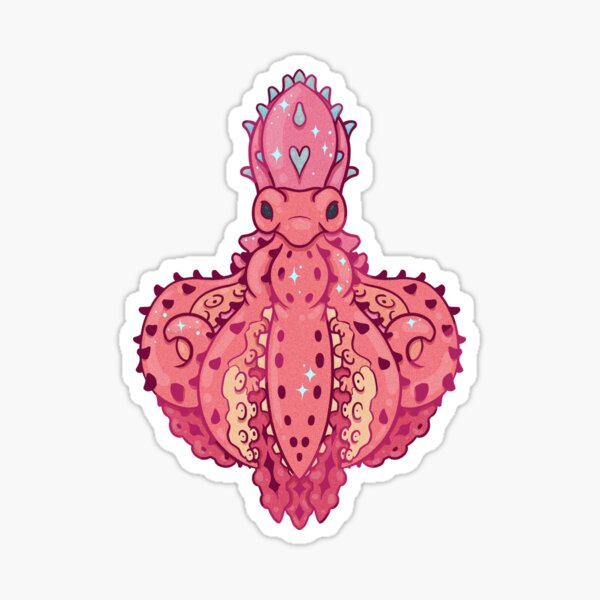 Starry Night Octopus Sticker