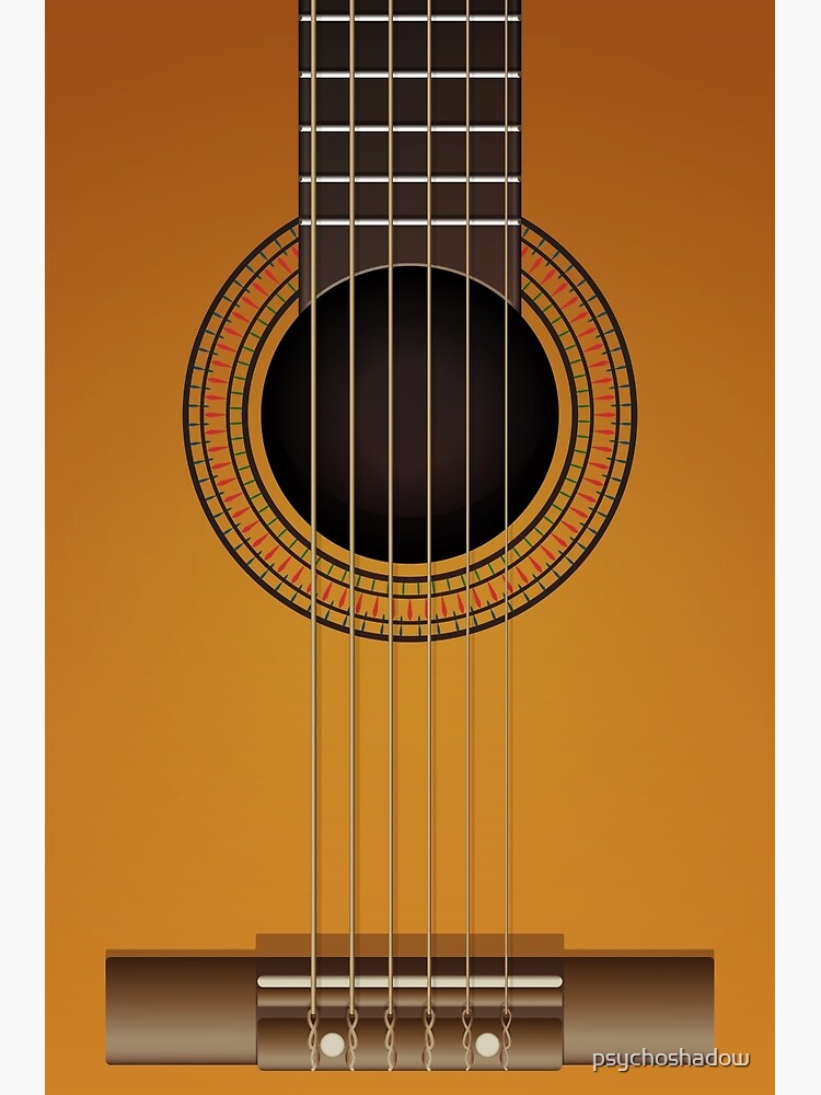 acoustic guitar illustration texture