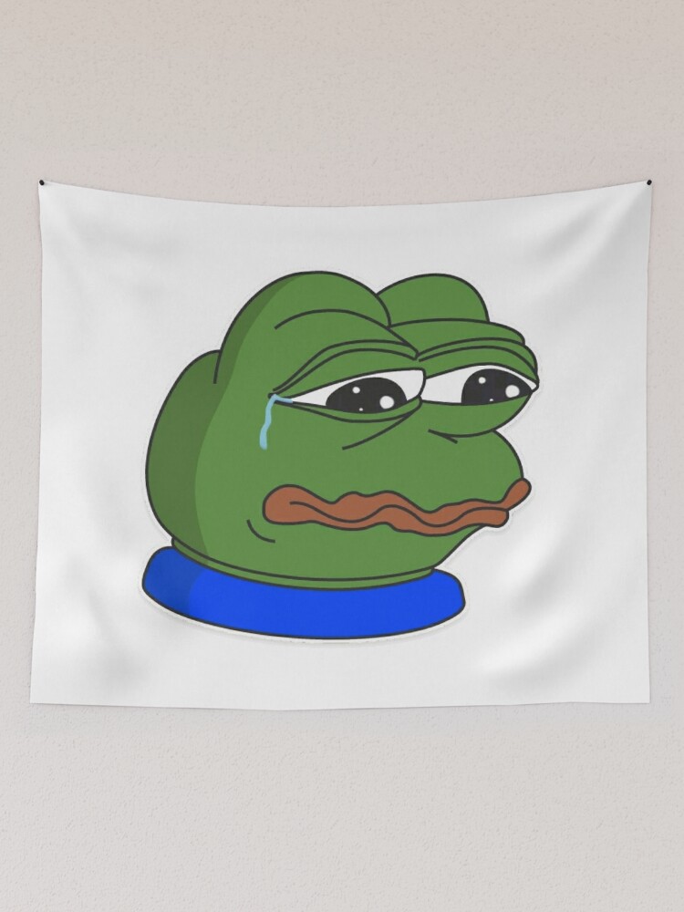 Pepega -Funny Emoji Tapestry for Sale by renukabrc