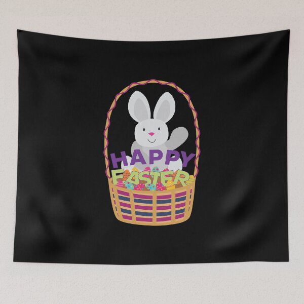 Item preview, Happy Easter Bunny Easter Egg Basket designed and sold by IceNiceIce.