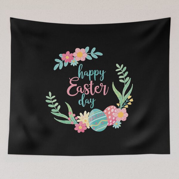 Item preview, Happy Easter Day Flowers Eggs Moms Girls designed and sold by IceNiceIce.