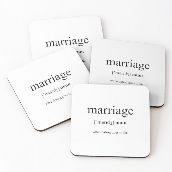 Artikelvorschau, Marriage (Hochzeit) Definition | Dictionary Collection entworfen und verkauft von Designschmiede.