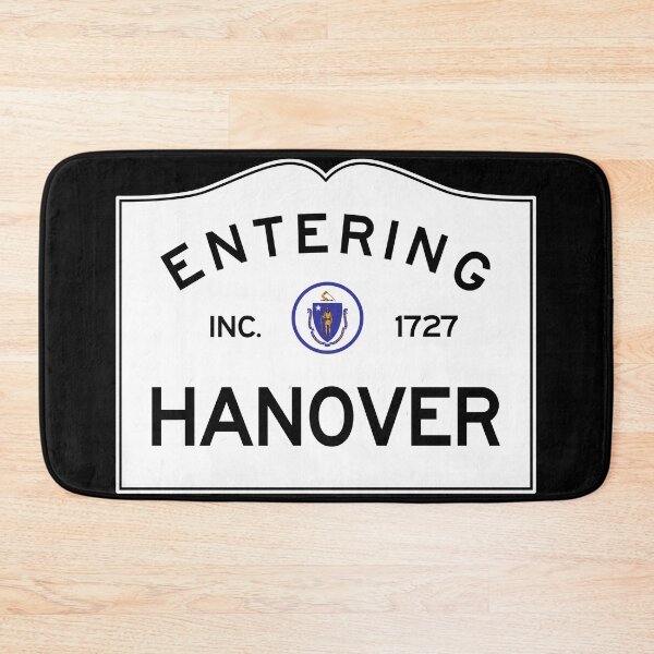 Item preview, Entering Hanover Masschusetts - Commonwealth of Massachusetts road sign designed and sold by NewNomads.