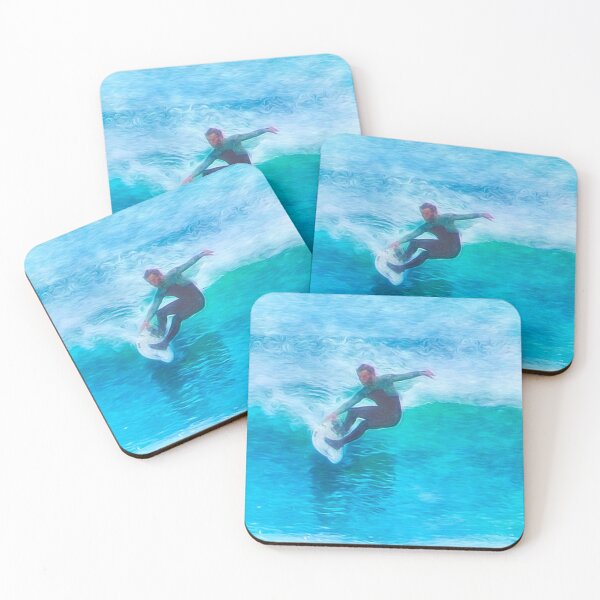 Item preview, Surfer Rides the Waves designed and sold by KALEIDOSCOPE UK.