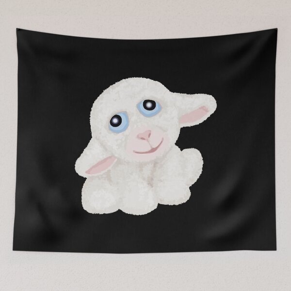 Item preview, Little Fluffy White Easter Lamb designed and sold by IceNiceIce.