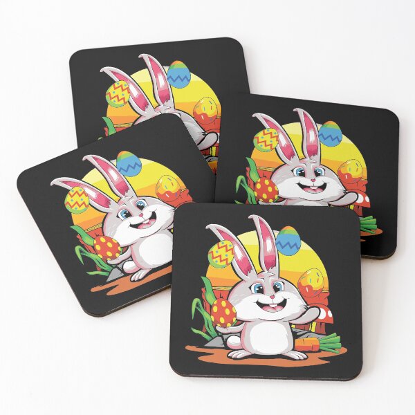 Item preview, Easter Bunny Juggles Colorful Eggs designed and sold by WanitaDesign.