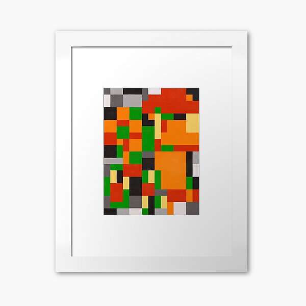 Orange Framed Art Print
