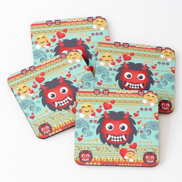 Item preview, Funny ogre red devil mask designed and sold by Mauswohn.