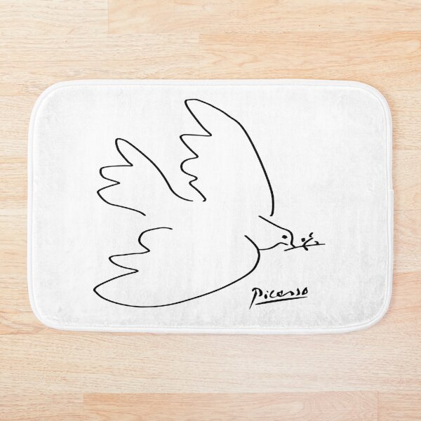 Picasso - Dove of peace Bath Mat