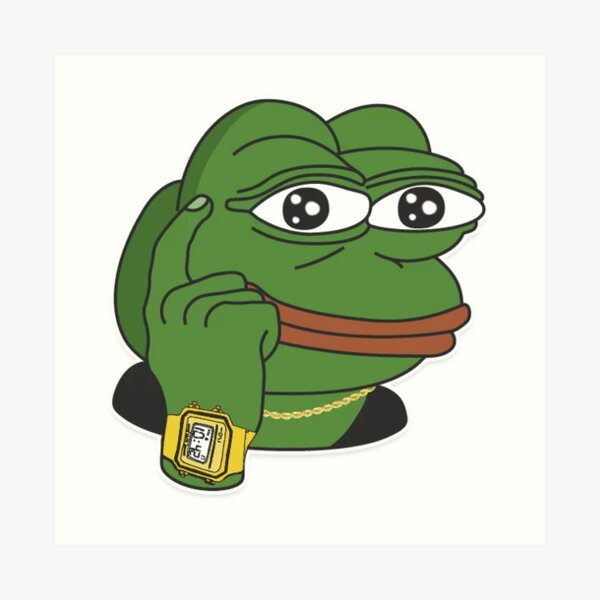 Pepega -Twitch Emote Art Print for Sale by renukabrc