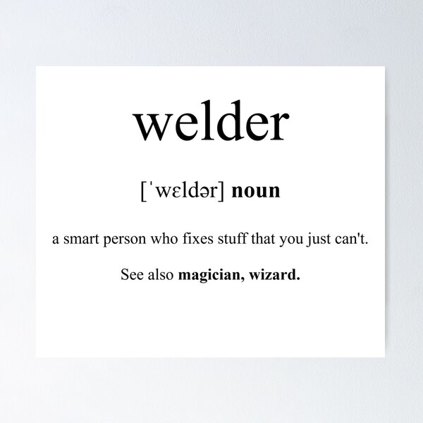 Artikel-Vorschau von Welder (Schweißer) Definition | Dictionary Collection, designt und verkauft von Designschmiede.