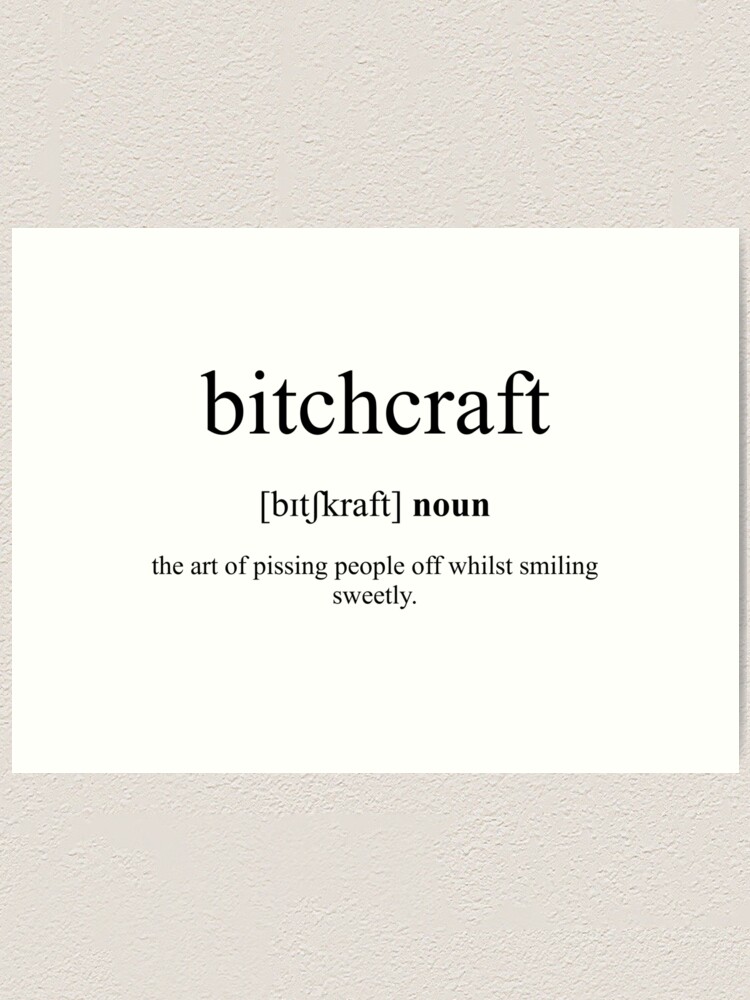 Basic Bitch Definition, Dictionary Art Print